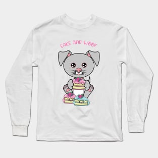 All I Need is cake and dogs, cake and dogs Long Sleeve T-Shirt
